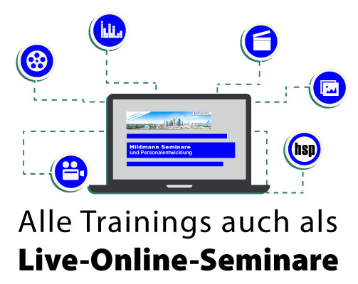 Alle Trainings auch als Live-Online-Seminare